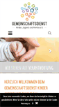 Mobile Screenshot of gemeinschaftsdienst.de